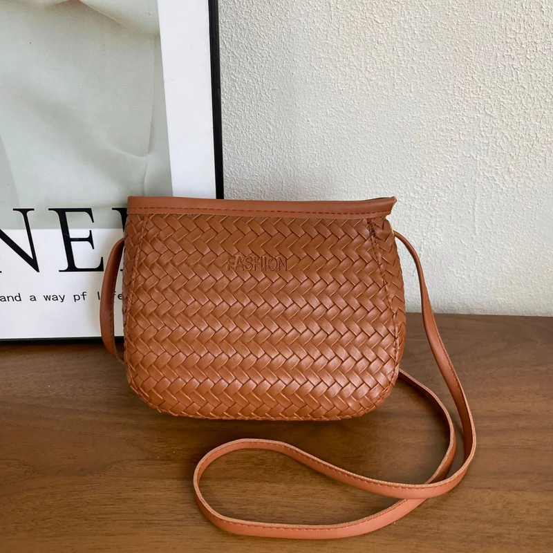 Gewebte Leder Umhängetasche 1790614236