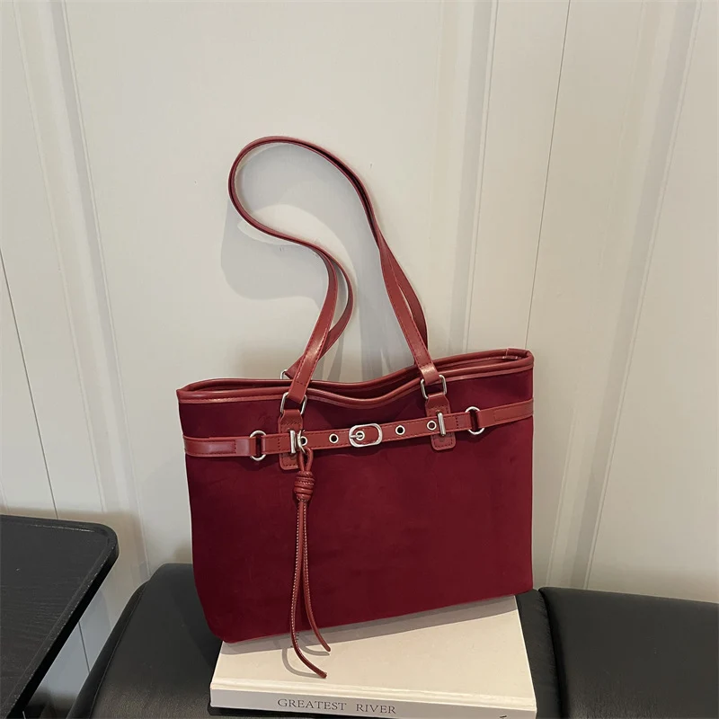 Elegante Wildleder Handtasche