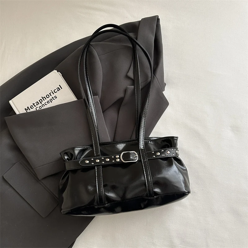 Elegante weiche Kunstleder-Handtasche