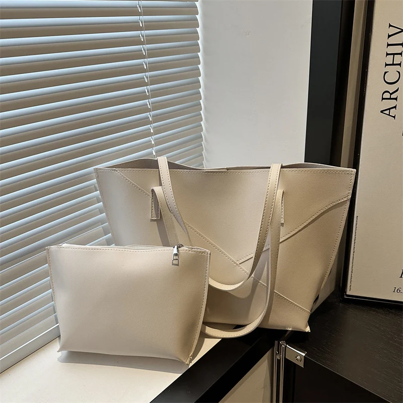 Strukturierte Leder-Shopper Tasche