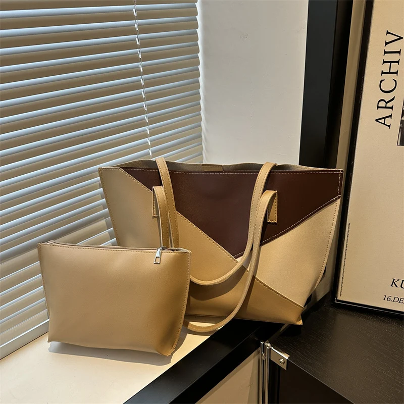 Strukturierte Leder-Shopper Tasche