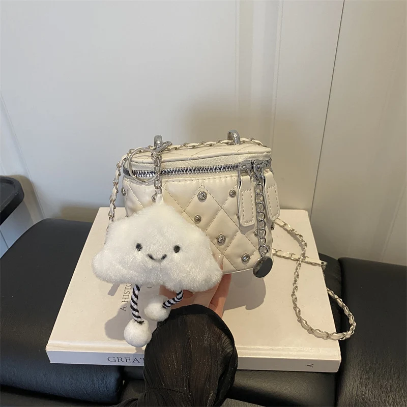 Trendige gesteppte Mini-Crossbody-Tasche