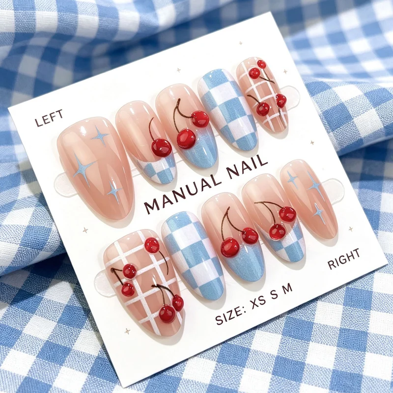 Kirschblüten Themen Druck-On Nagel Kunst Set