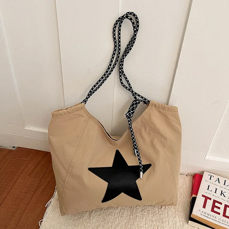 Lässige Zugband-Eimer-Tasche