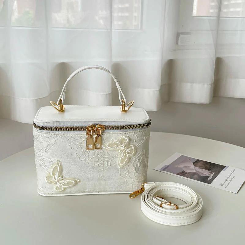 Elegante Blumen-Prägung Handtasche