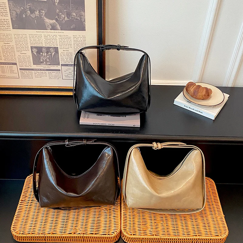 Stylisch Minimalistische Leder Schultertasche