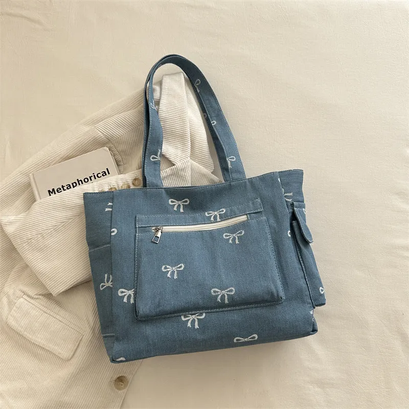 Lässige Canvas Tote Tasche