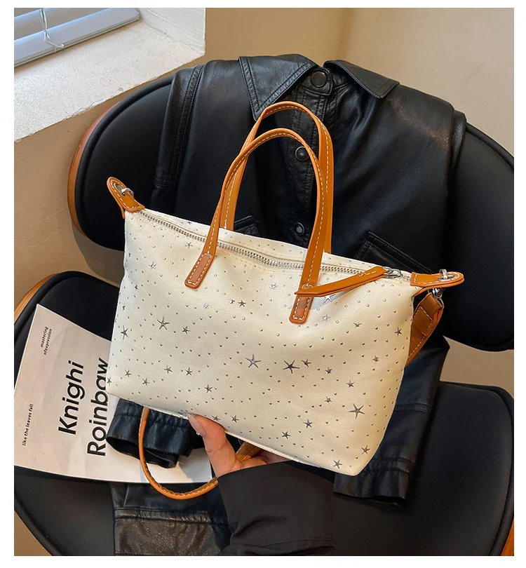 Künstlerische Stern-Druck-Handtasche