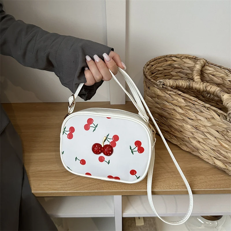 Niedliche Kirschmuster-Handtasche