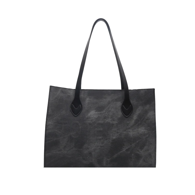 Klassische Wildleder-Tote Tasche