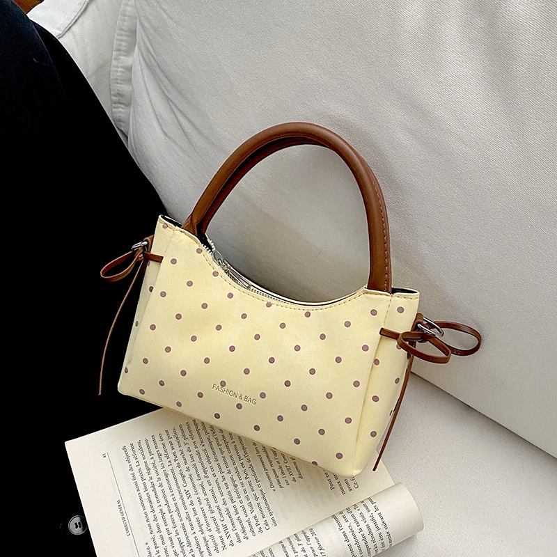Premium Polka Dot Mini Handtas