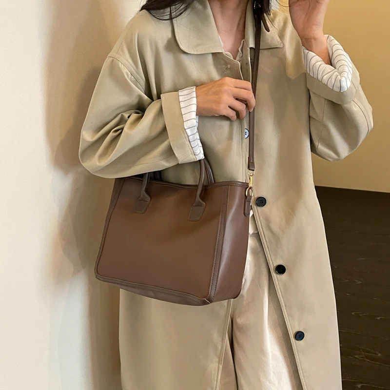 Klassische Lederhandtasche