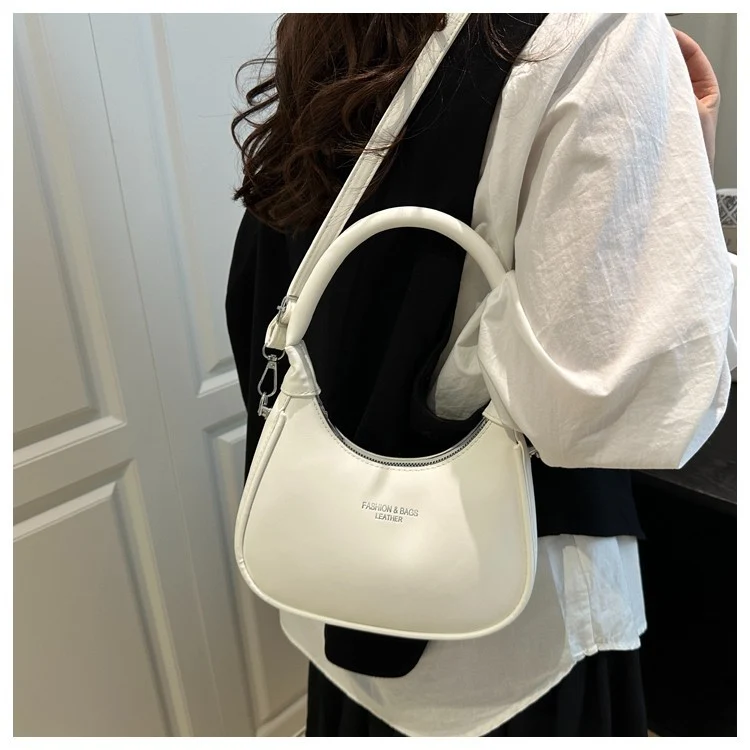 Chic Strukturierte Schultertasche