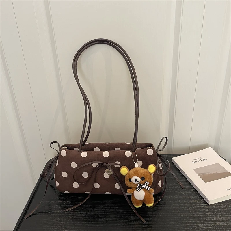 Verspielte Punkt Schultertasche