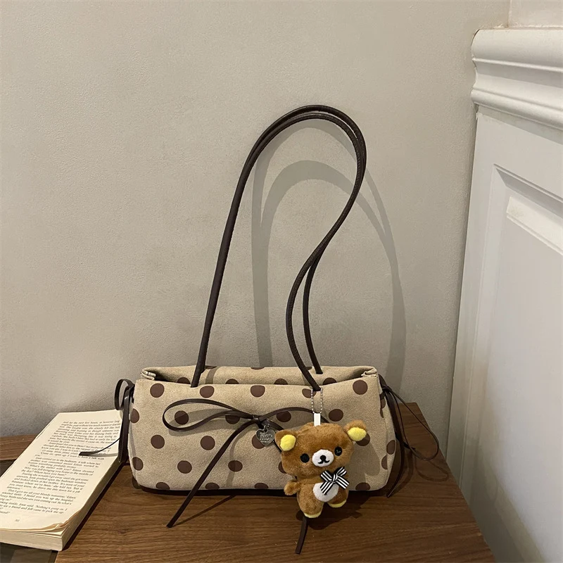 Verspielte Punkt Schultertasche