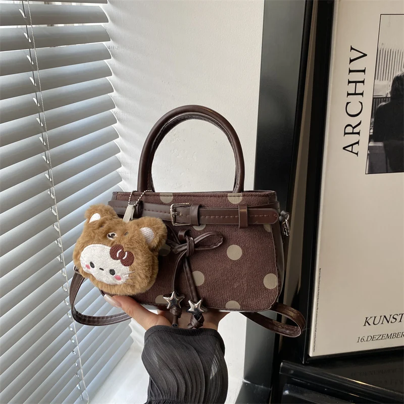 Verspielte Polka-Dot Mini-Handtasche