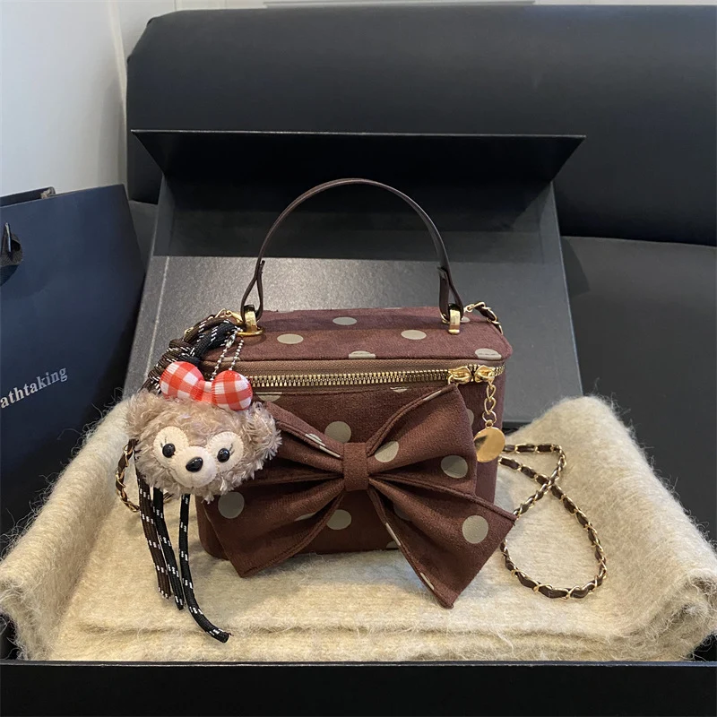 Verspielt Schleifenakzent Mini-Handtasche