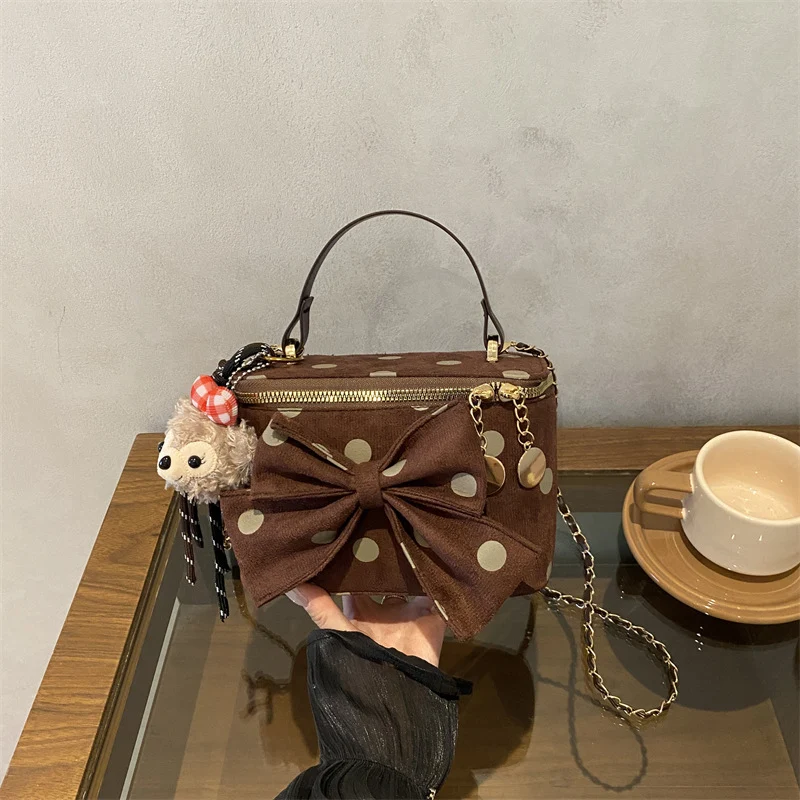 Verspielt Schleifenakzent Mini-Handtasche