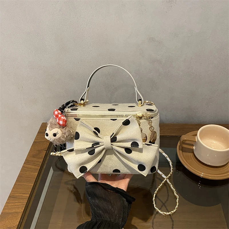Verspielt Schleifenakzent Mini-Handtasche