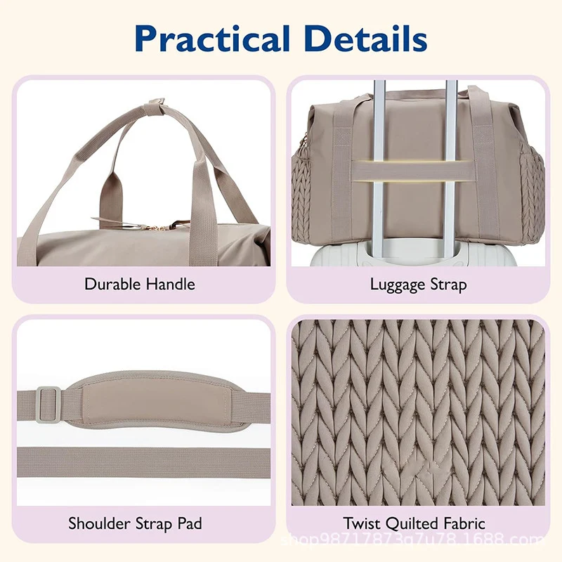 Stylische Mehrfach-Taschen Reise-Duffel-Tasche Karnz