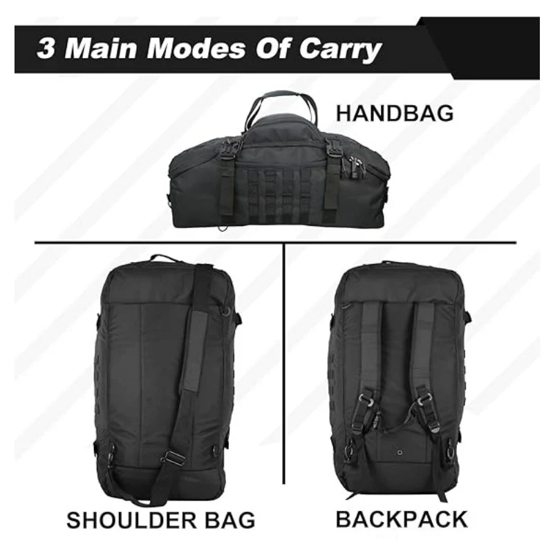 Taktischer Duffel Bag mit Mehrfachfächer-Speicher Karnz