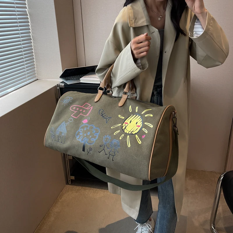 Canvas Kunst Reise Duffel Tasche Karnz