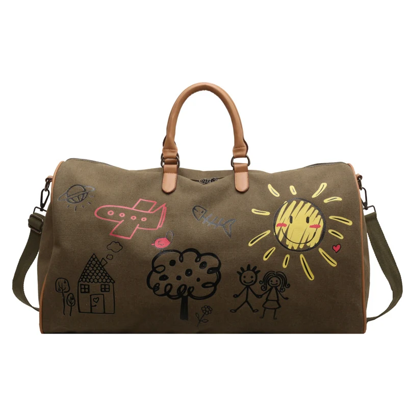 Canvas Kunst Reise Duffel Tasche Karnz