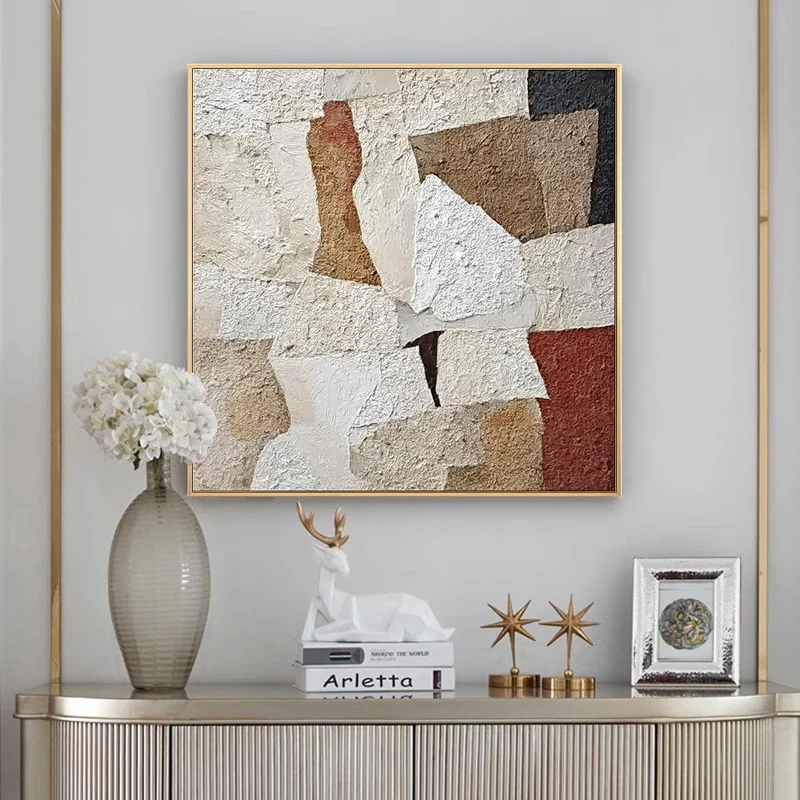 Texturiertes geometrisches Wandkunst