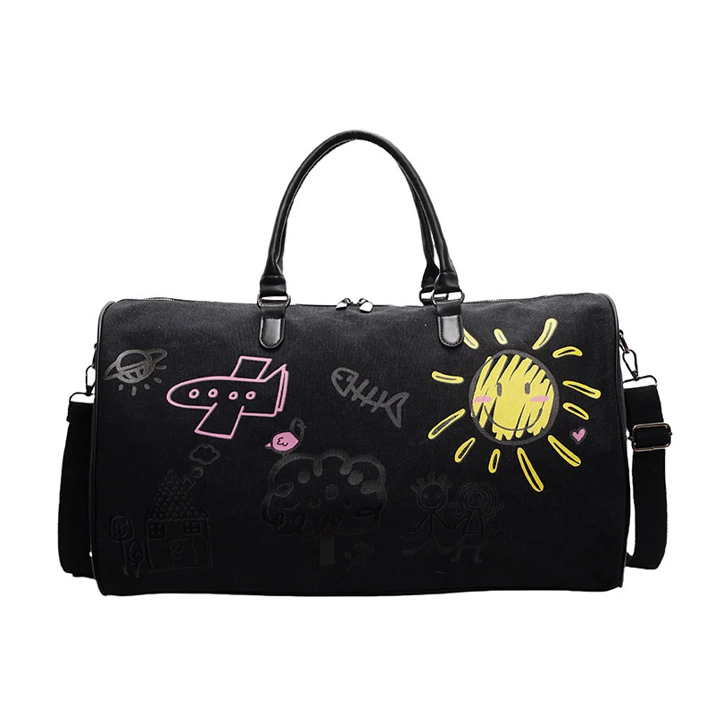Verspielte Grafik Wochenend-Duffle-Tasche Karnz