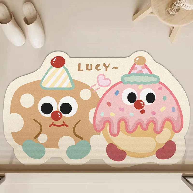 Verspielt Cartoon Blob Badevorleger