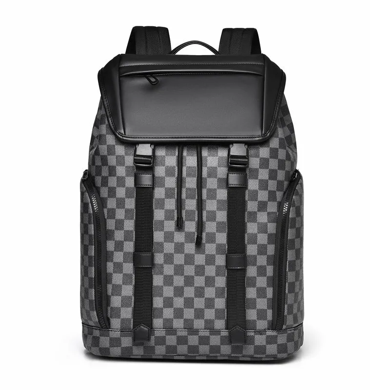 Luxe Schachbrettmuster Rucksack Karnz