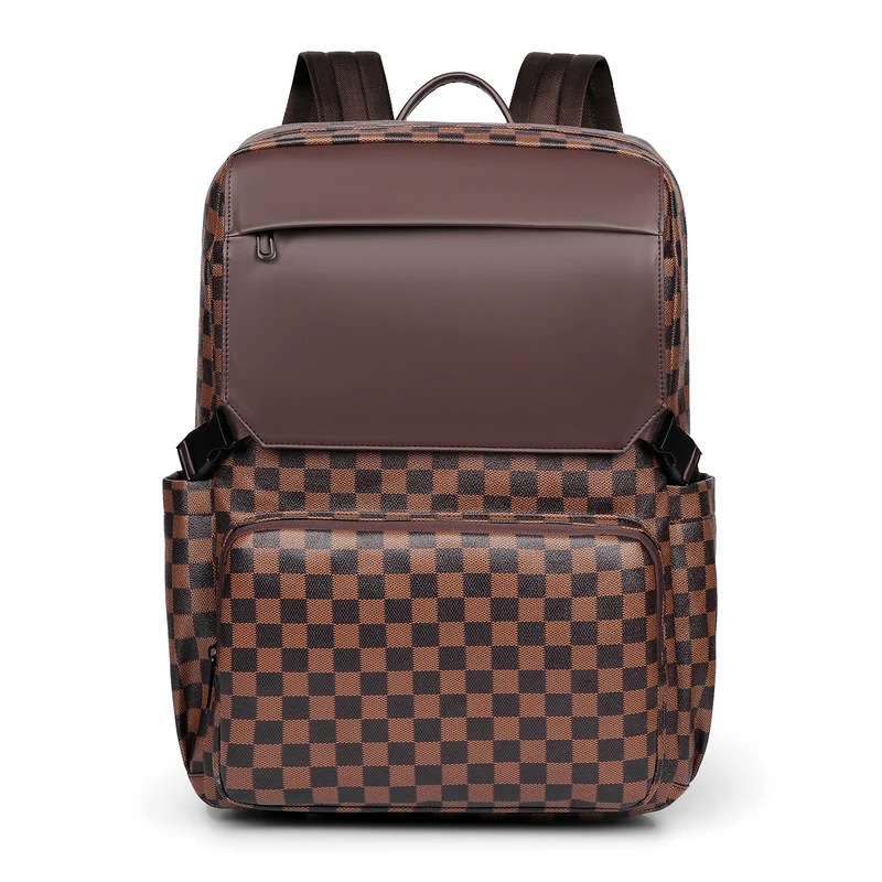 Hochwertiger trendiger Schachbrett-Rucksack Karnz
