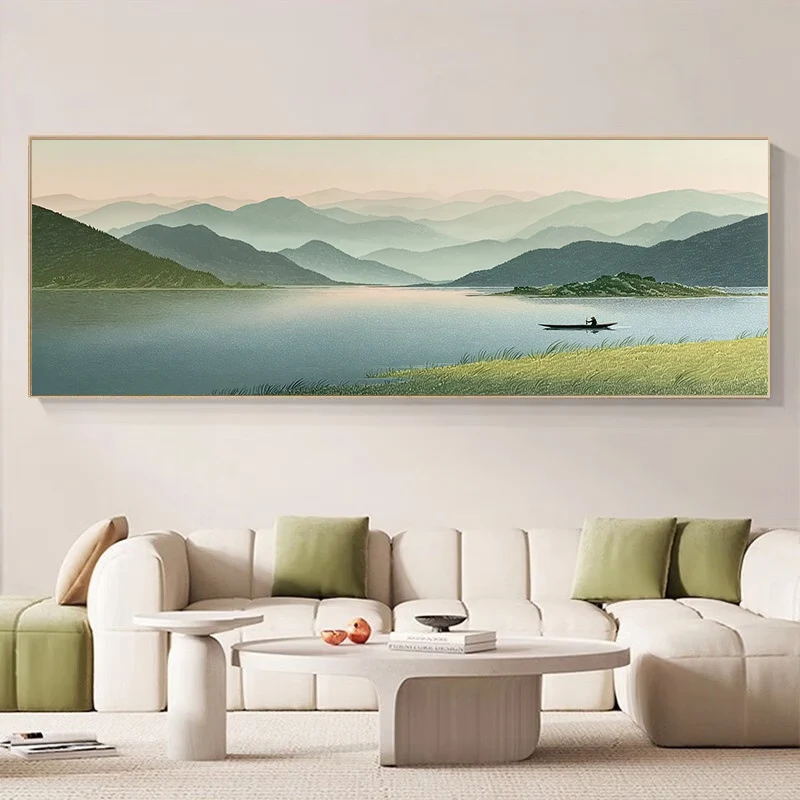 Malerei auf Leinwand mit landschaftlichem Motiv