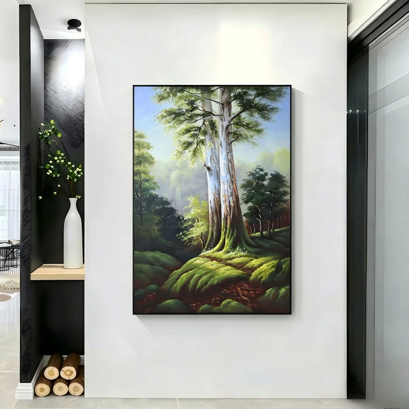 Szene Waldlandschaft Leinwand Kunst Druck