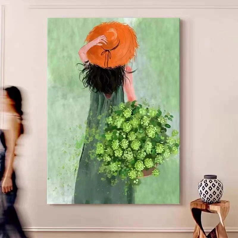 Verspieltes Kaninchen und Kind Leinwandkunst