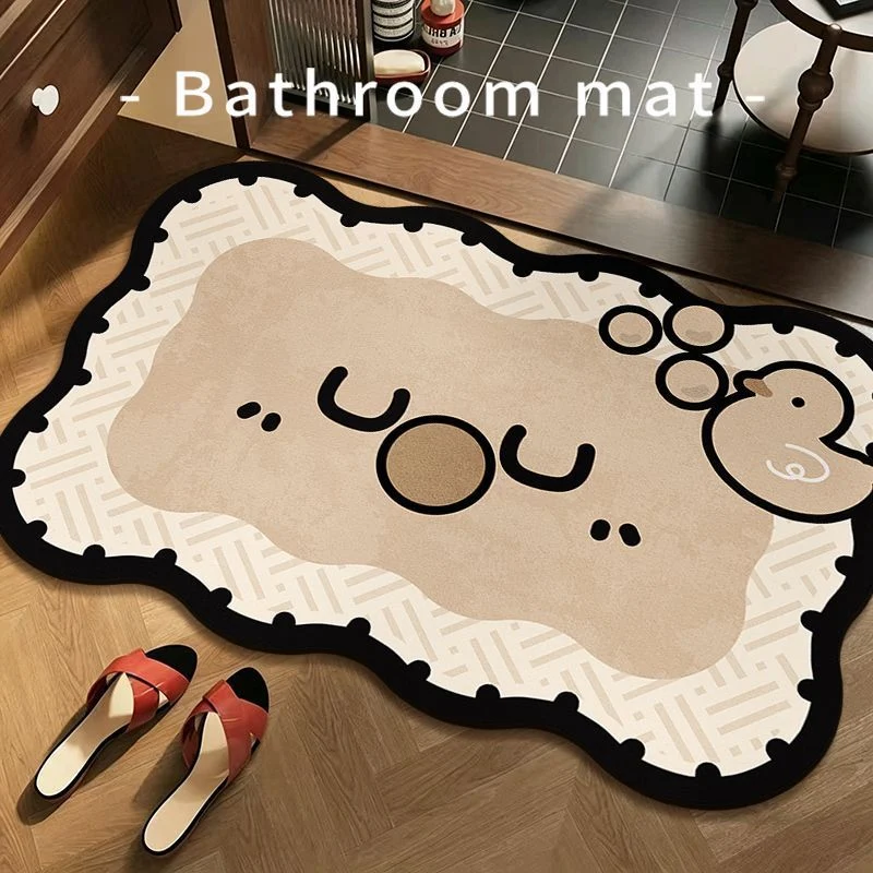 Lustiger Frosch Badezimmermatte
