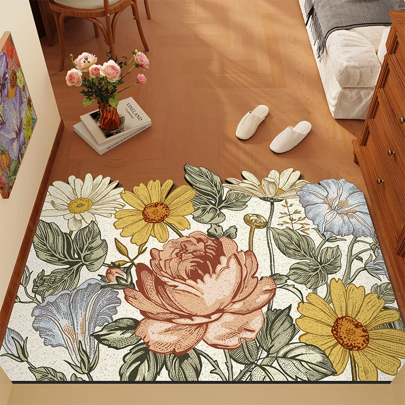 Florales Themen-Teppich