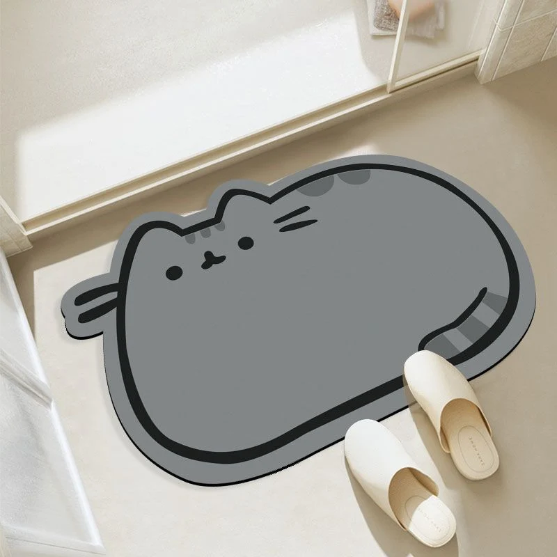 Katzenförmige Badmatte für Zuhause