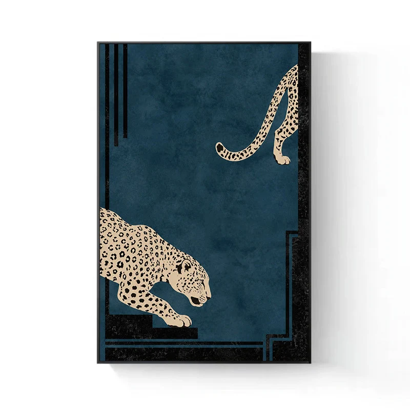 Dekorative Leopardenmuster Wandkunst