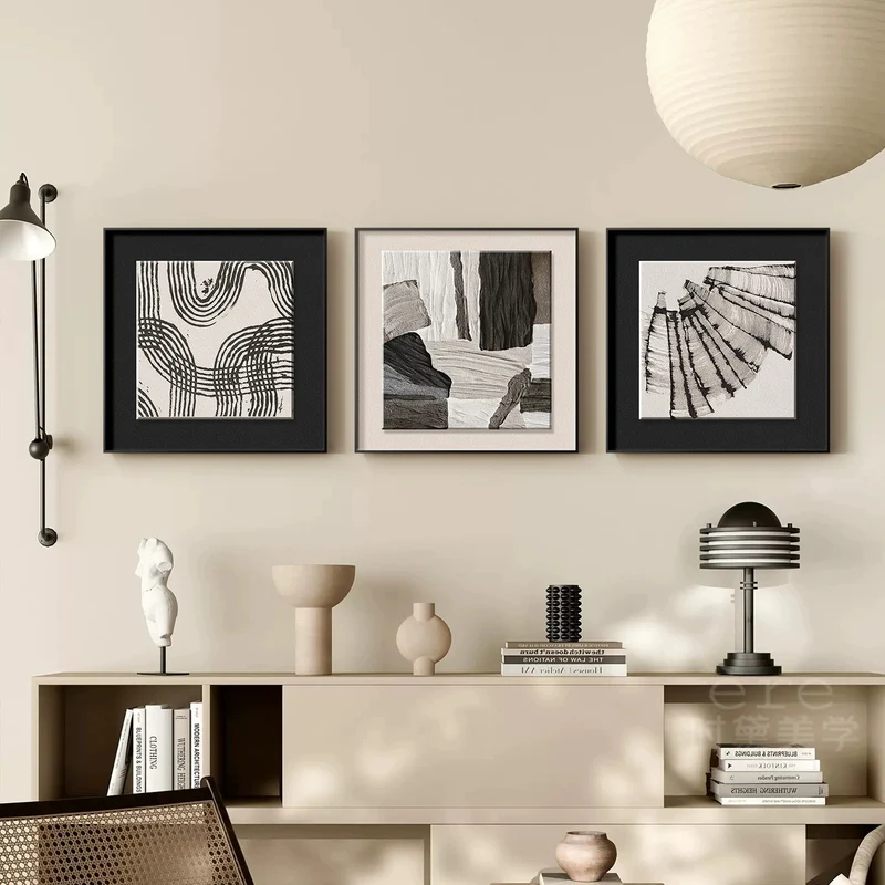 Abstrakte textile Wandkunst