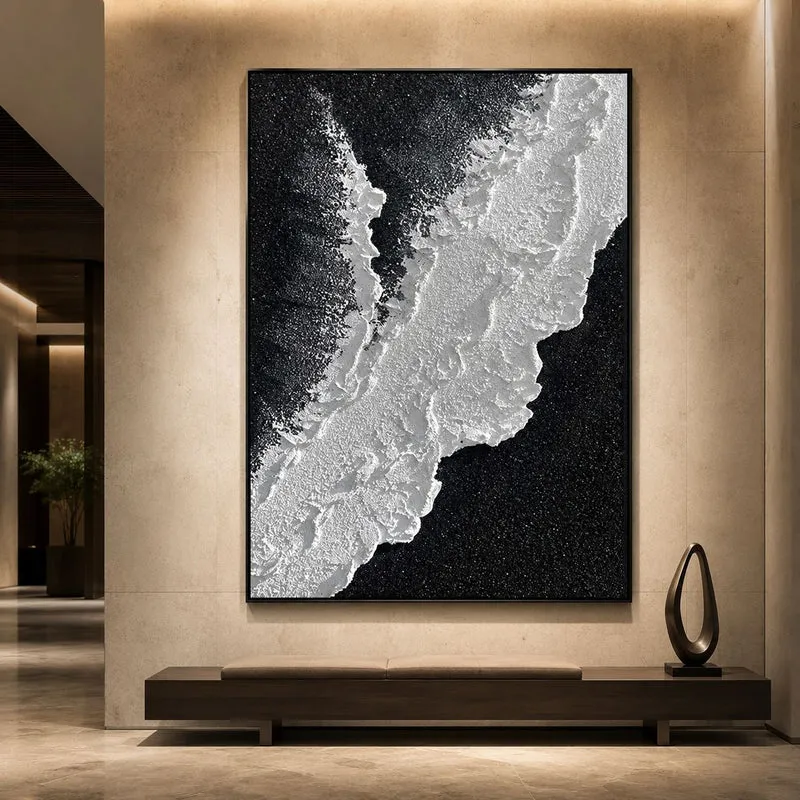 Abstraktes Küstenlandschaft Leinwand Kunstwerk
