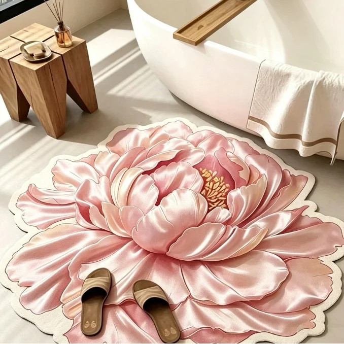 Floral Shape Badematte
