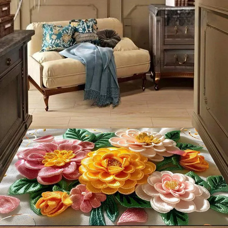 Blumenmuster Eingangsmatte