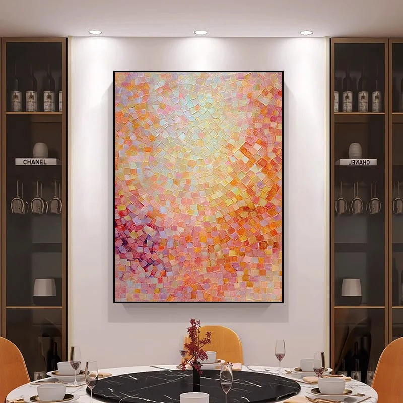 Dekorative abstrakte Mosaik-Leinwandkunst