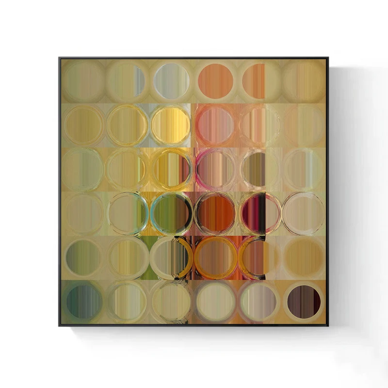 Moderne geometrische Leinwandkunst Wanddekoration