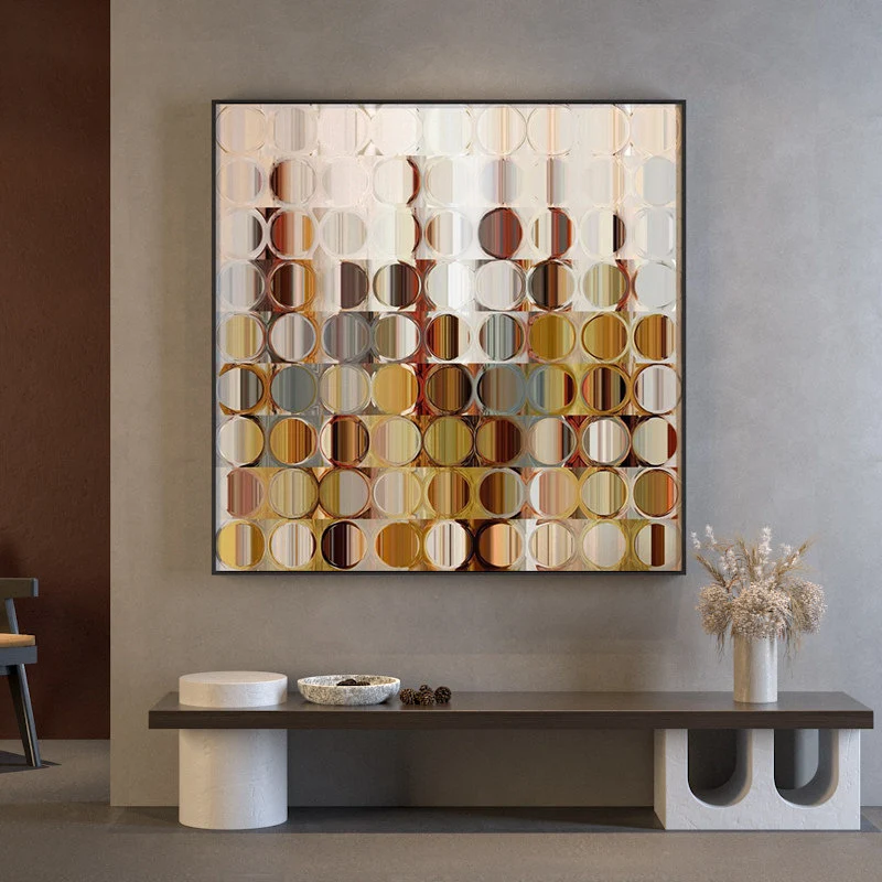 Moderne geometrische Leinwandkunst Wanddekoration