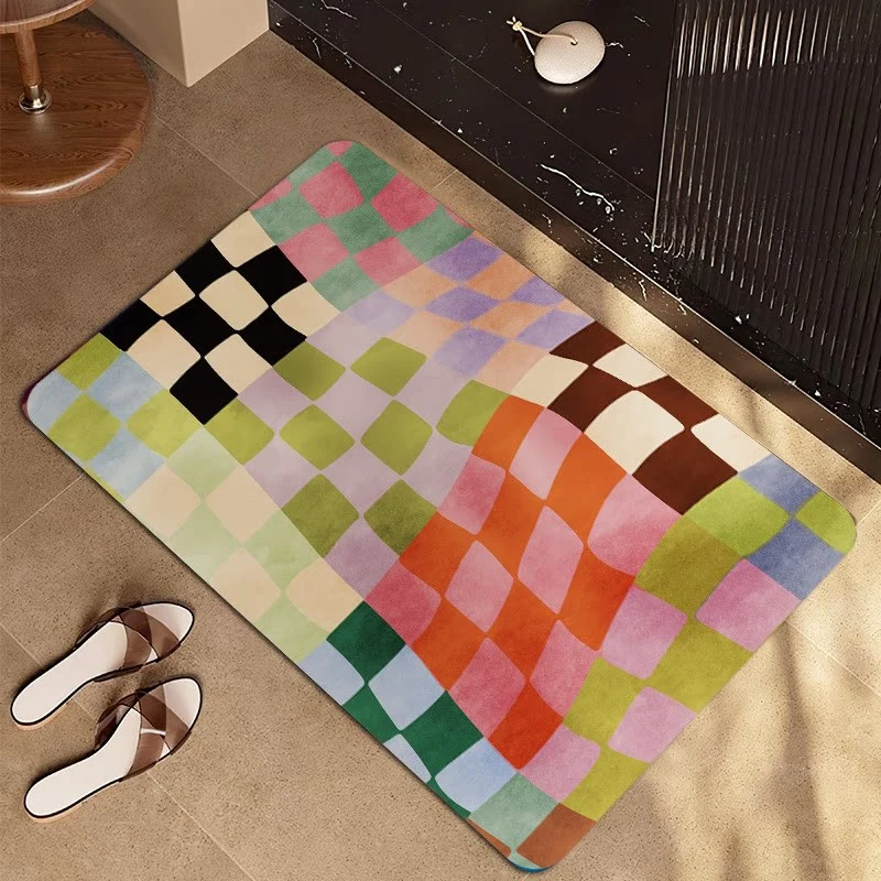 Abstrakt gemusterten Badematte