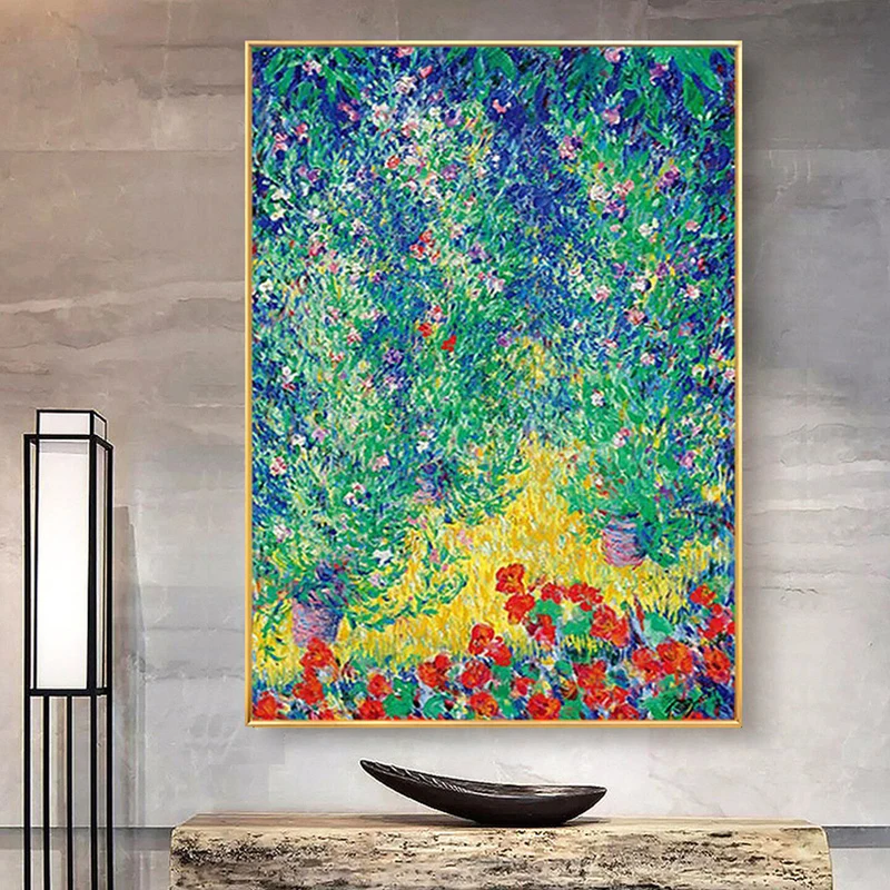 Impressionistische Seerosen Leinwandkunst
