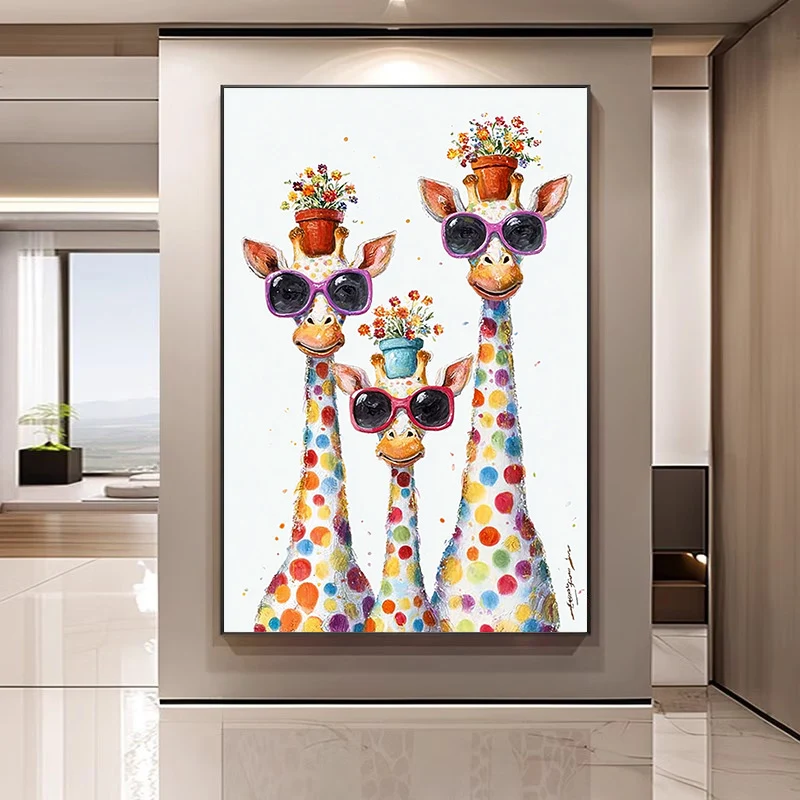 Giraffe Themen Leinwand Kunst