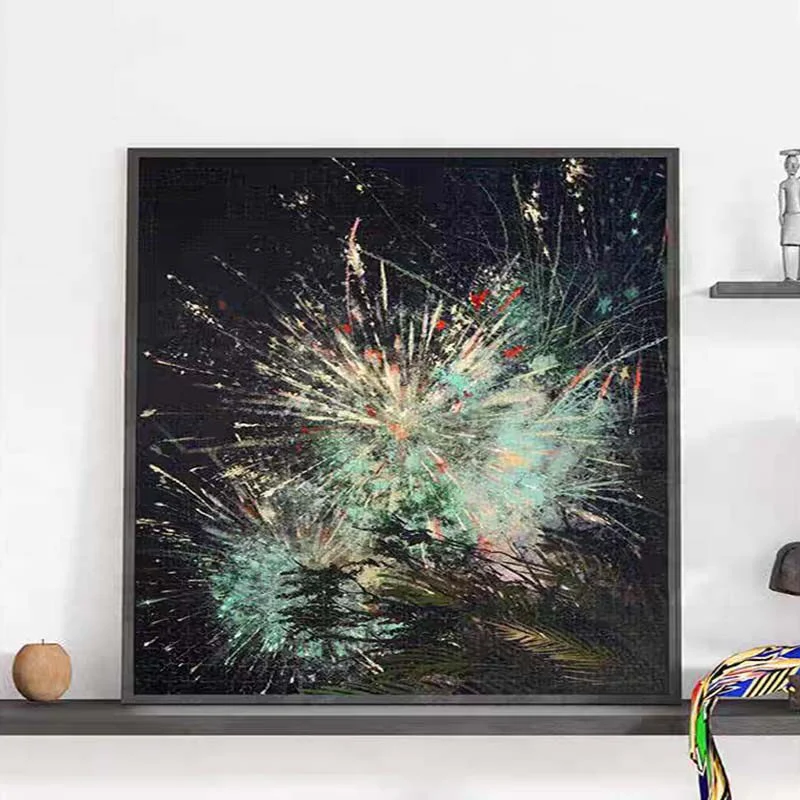 Farbenfrohe Abstrakte Leinwandkunst